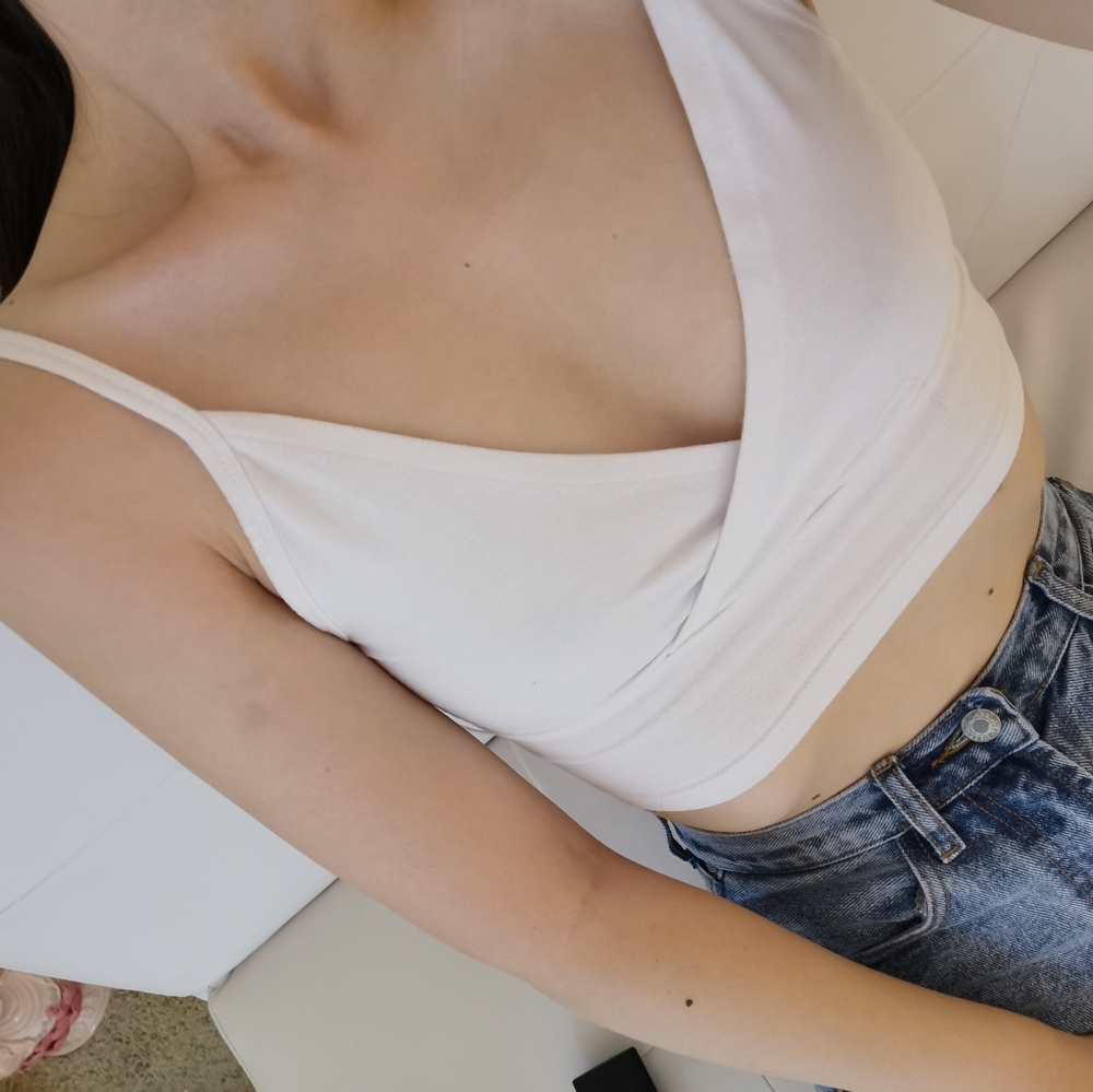 Brandy Melville Amara tank Top White